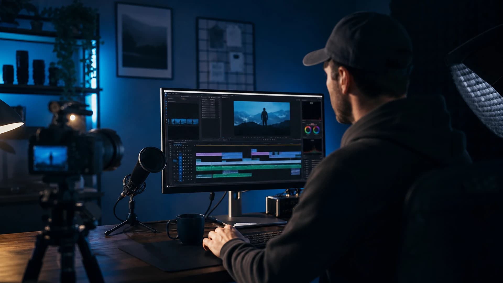 How to create YouTube videos — idea to upload workflow on a creator desk
